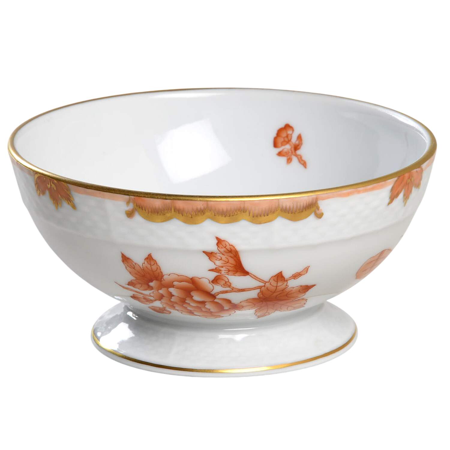 Fortuna (Vboh) Footed Dessert Bowl by Herend-1