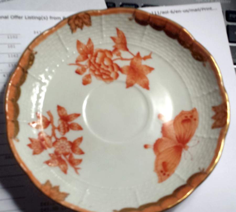 Fortuna (Vboh) Saucer for Chocolate Cup by Herend-1