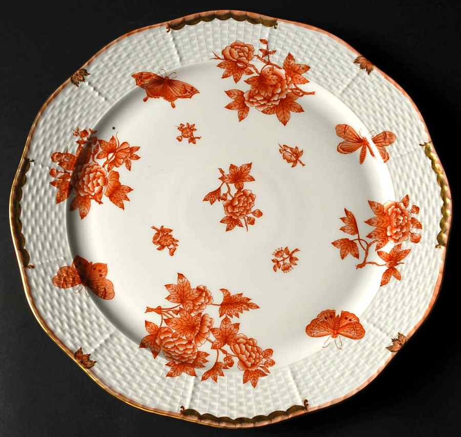 Fortuna (Vboh) 13" Chop Plate (Round Platter) by Herend-1