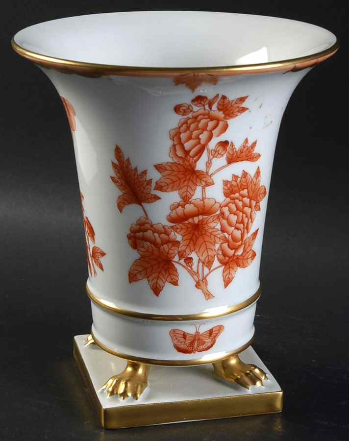 Fortuna (Vboh) 7" Claw Footed Urn Vase by Herend-1
