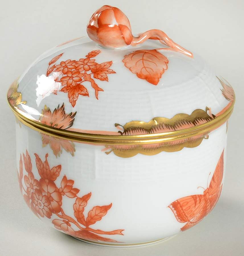 Fortuna (Vboh) Jam/Jelly & Lid by Herend-1