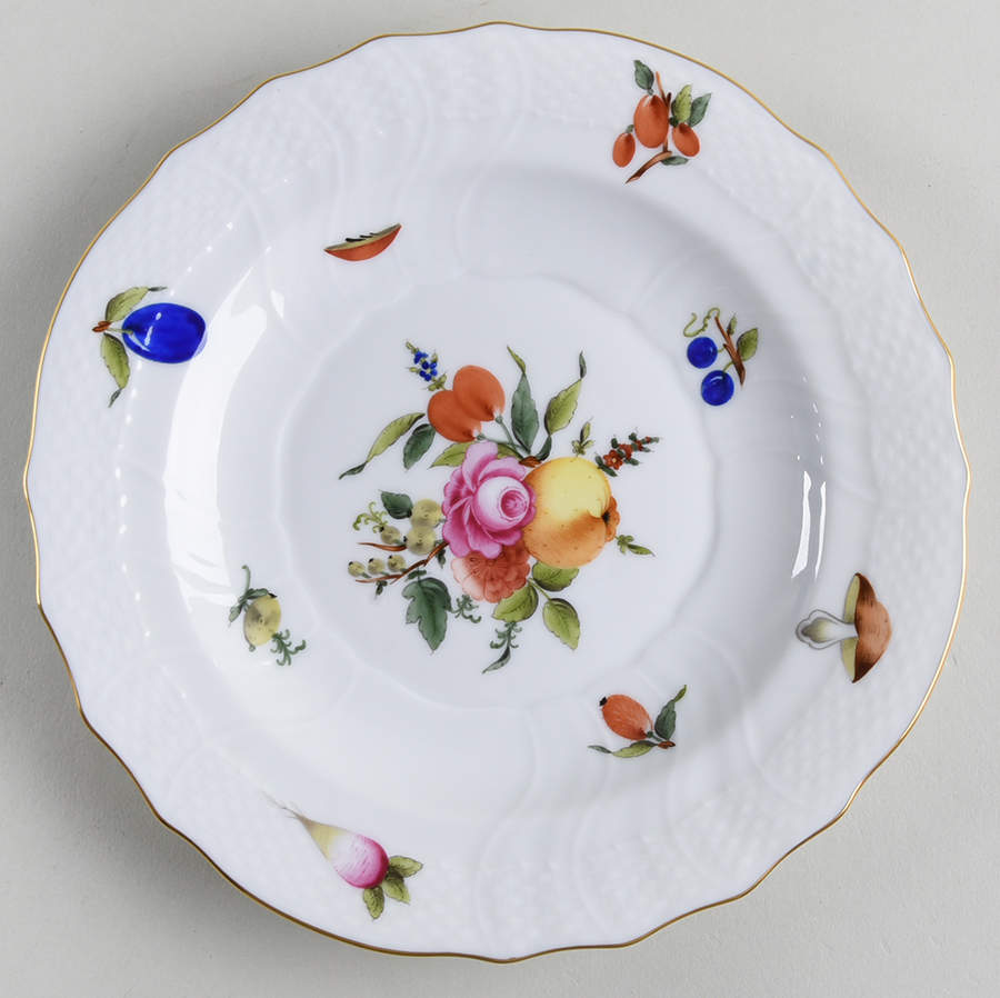 Fruits & Flowers (BFR) Salad Plate by Herend-1