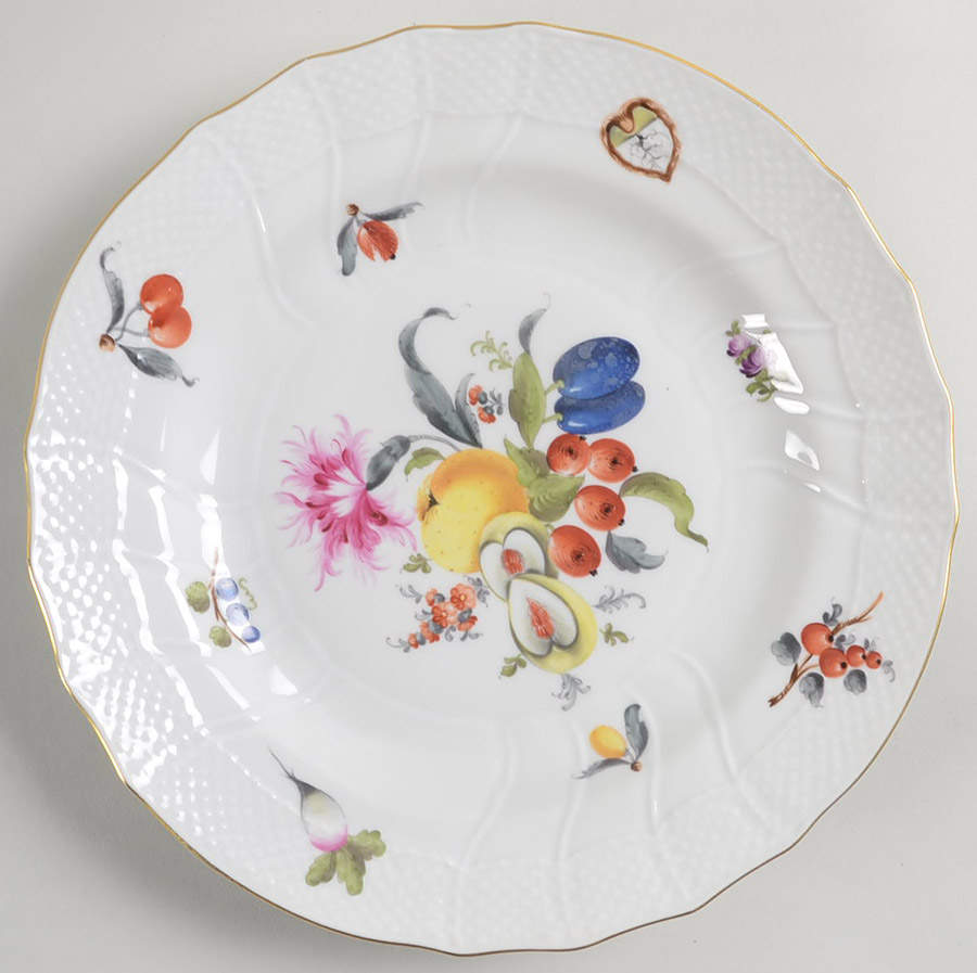 Fruits & Flowers (BFR) Dinner Plate by Herend-1