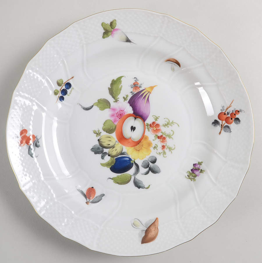Fruits & Flowers (BFR) Dinner Plate by Herend-1