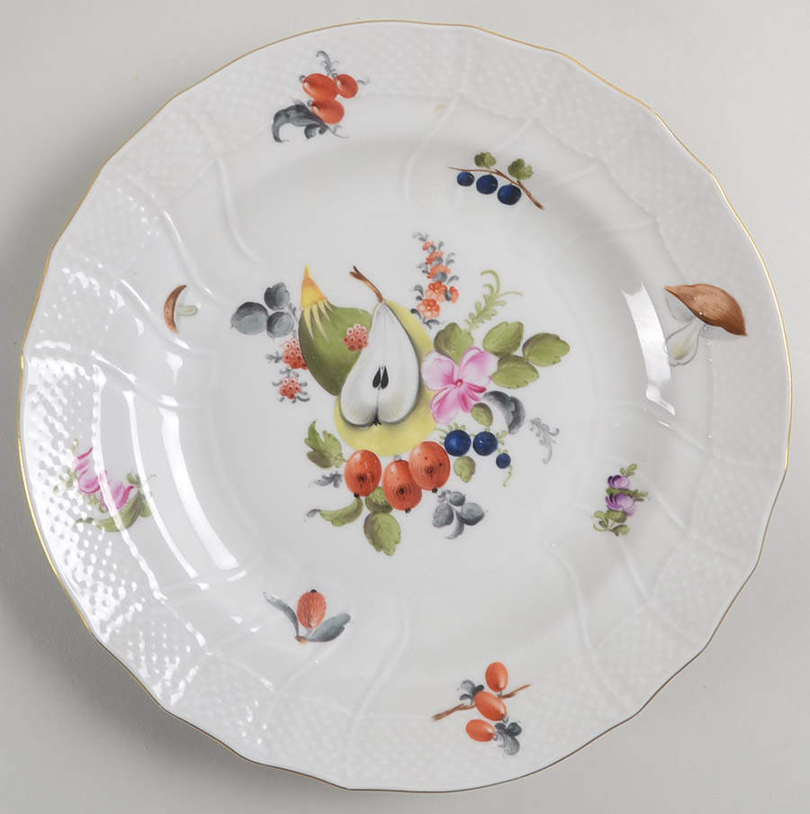 Fruits & Flowers (BFR) Dinner Plate by Herend-1