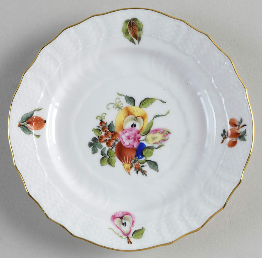 Fruits & Flowers (BFR) Bread & Butter Plate by Herend-1