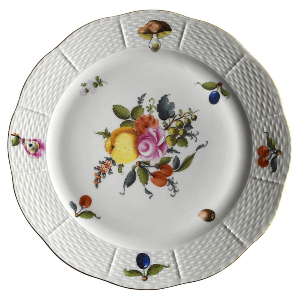 Fruits & Flowers (BFR) Dinner Plate by Herend-1