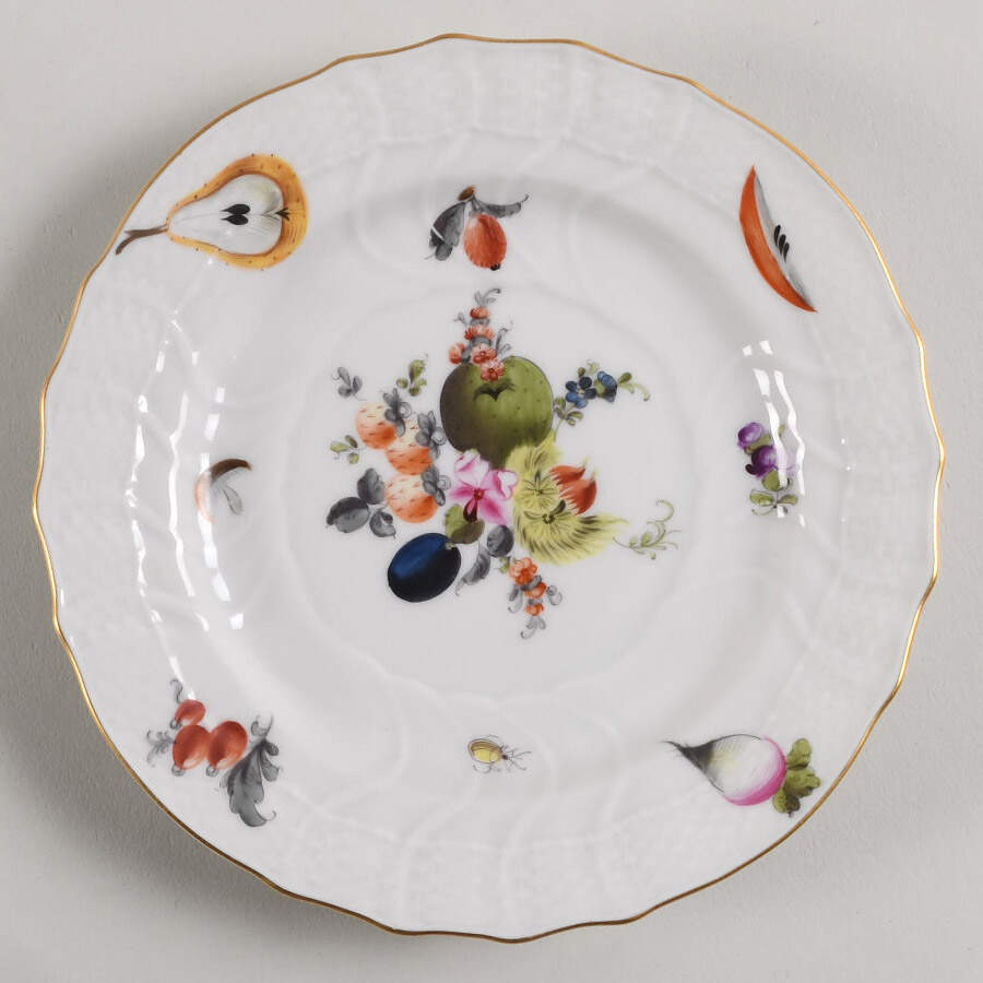 Fruits & Flowers (BFR) Bread & Butter Plate by Herend-1