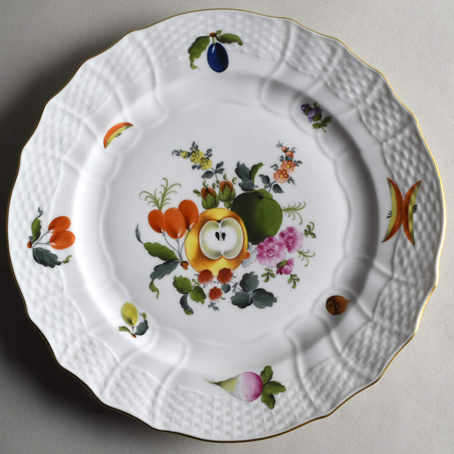 Fruits & Flowers (BFR) Service Plate (Charger) by Herend-1