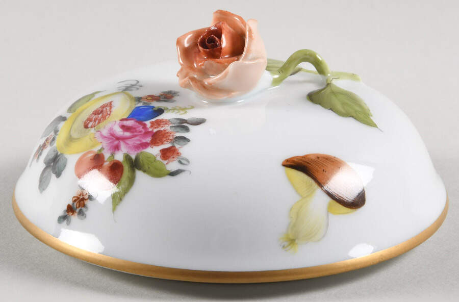 Fruits & Flowers (BFR) Lid for Medium Ginger Jar by Herend-1