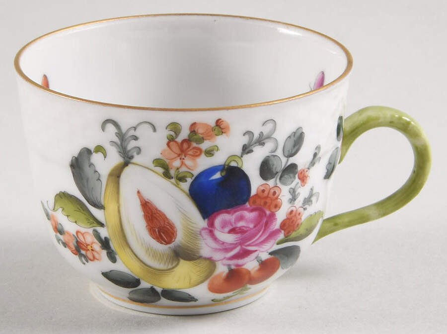 Fruits & Flowers (BFR) Flat Demitasse Cup by Herend-1
