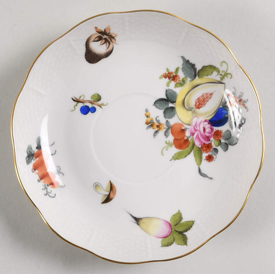 Fruits & Flowers (BFR) Saucer for Flat Cream Soup Bowl by Herend-1