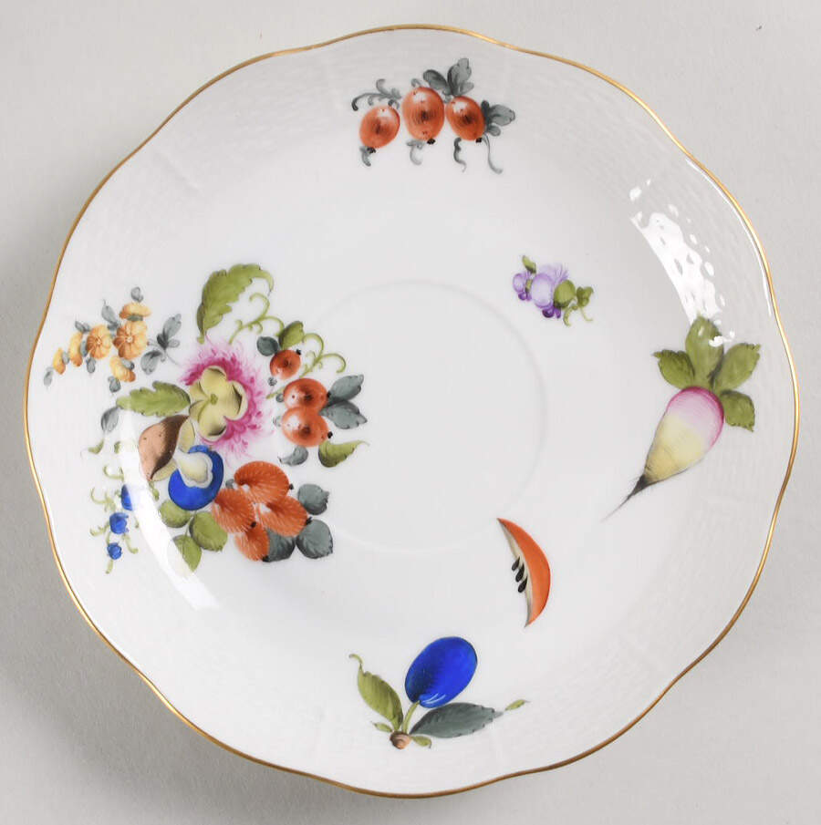 Fruits & Flowers (BFR) Saucer for Flat Cream Soup Bowl by Herend-1