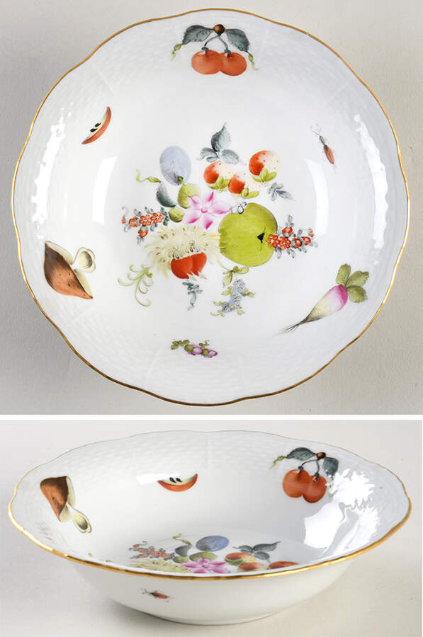 Fruits & Flowers (BFR) Oatmeal Bowl by Herend-1