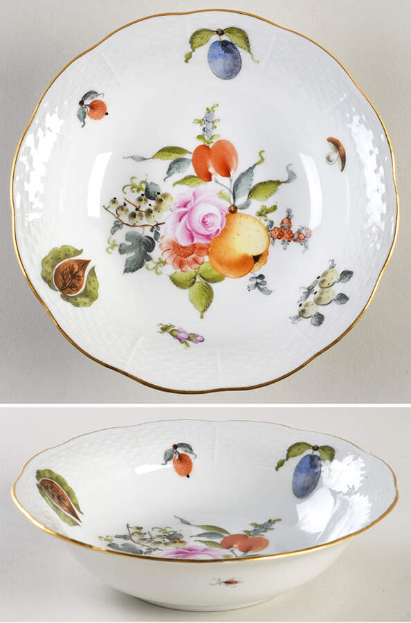 Fruits & Flowers (BFR) Oatmeal Bowl by Herend-1