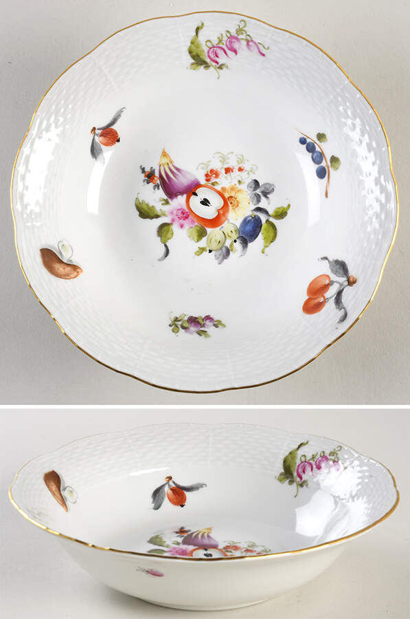 Fruits & Flowers (BFR) Oatmeal Bowl by Herend-1