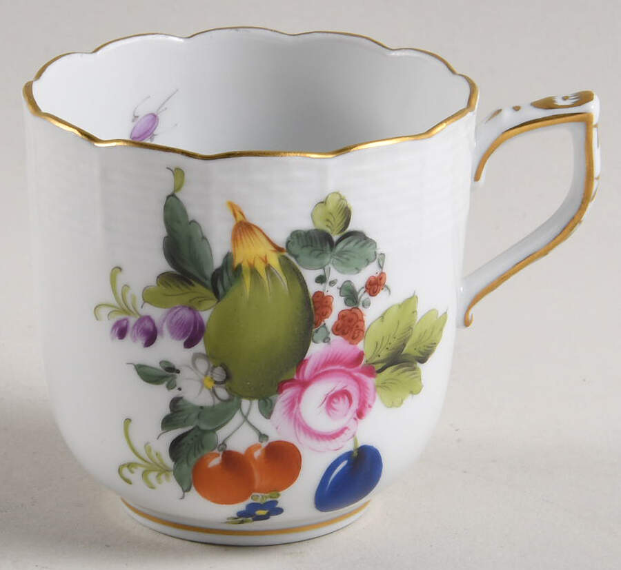 Fruits & Flowers (BFR) Flat Demitasse Cup by Herend-1