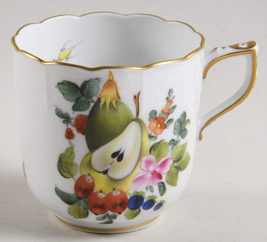 Fruits & Flowers (BFR) Flat Demitasse Cup by Herend-1