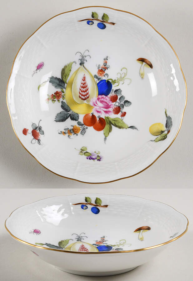 Fruits & Flowers (BFR) Fruit/Dessert (Sauce) Bowl by Herend-1