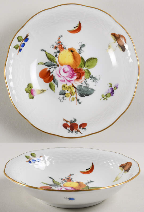 Fruits & Flowers (BFR) Fruit/Dessert (Sauce) Bowl by Herend-1