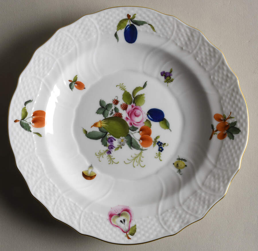 Fruits & Flowers (BFR) Salad Plate by Herend-1