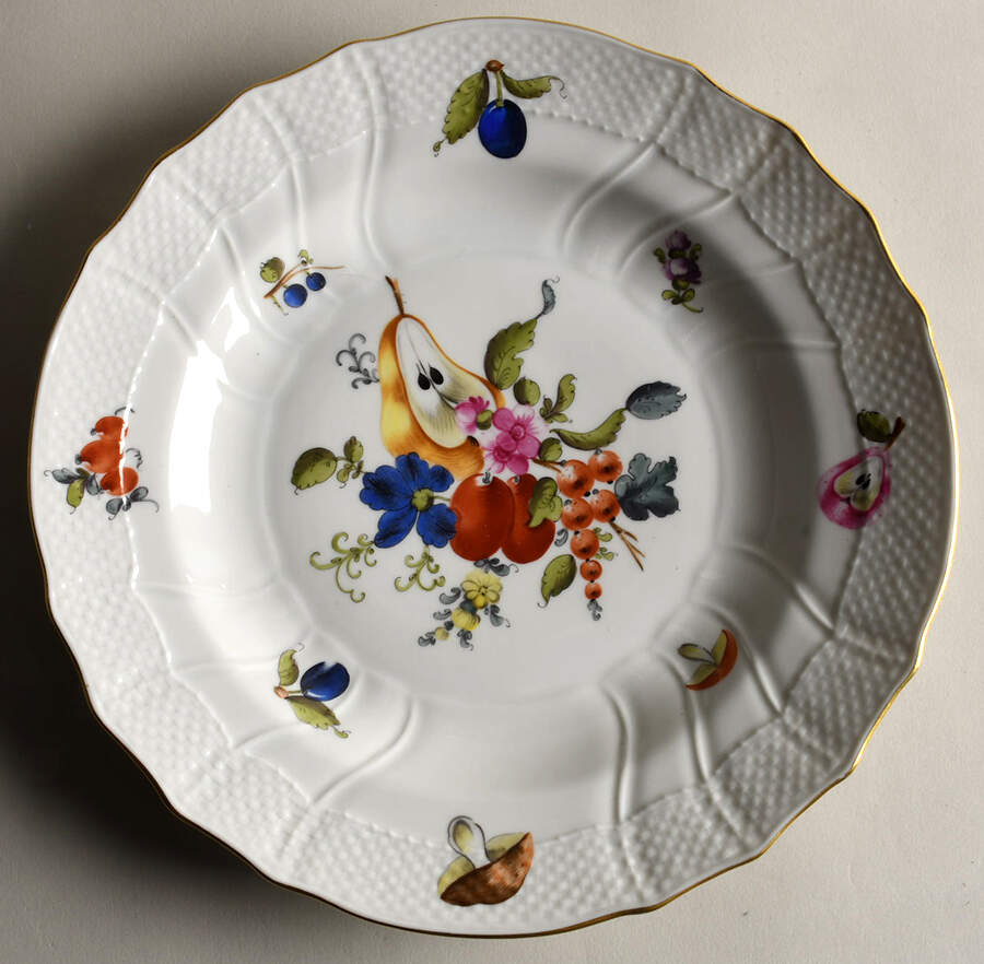 Fruits & Flowers (BFR) Dinner Plate by Herend-1