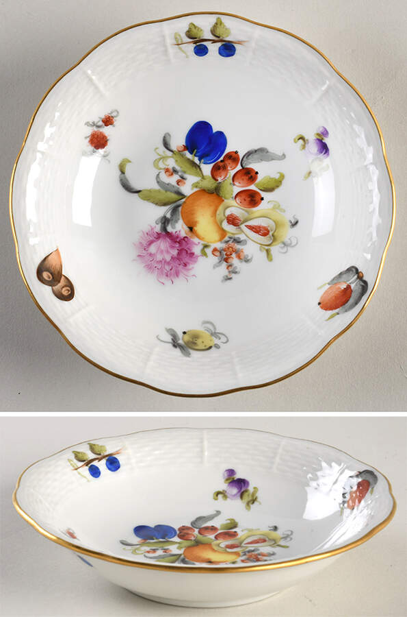 Fruits & Flowers (BFR) Fruit/Dessert (Sauce) Bowl by Herend-1