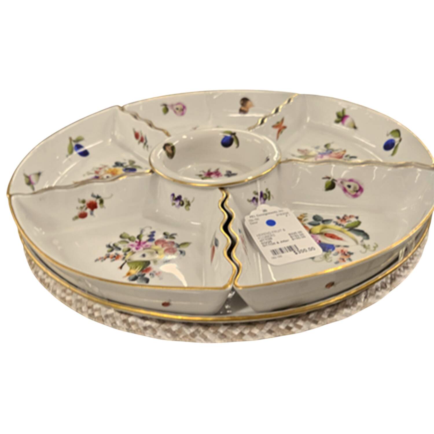 Fruits & Flowers (BFR) 7-Piece Hors d'Oeuvres Set by Herend-1