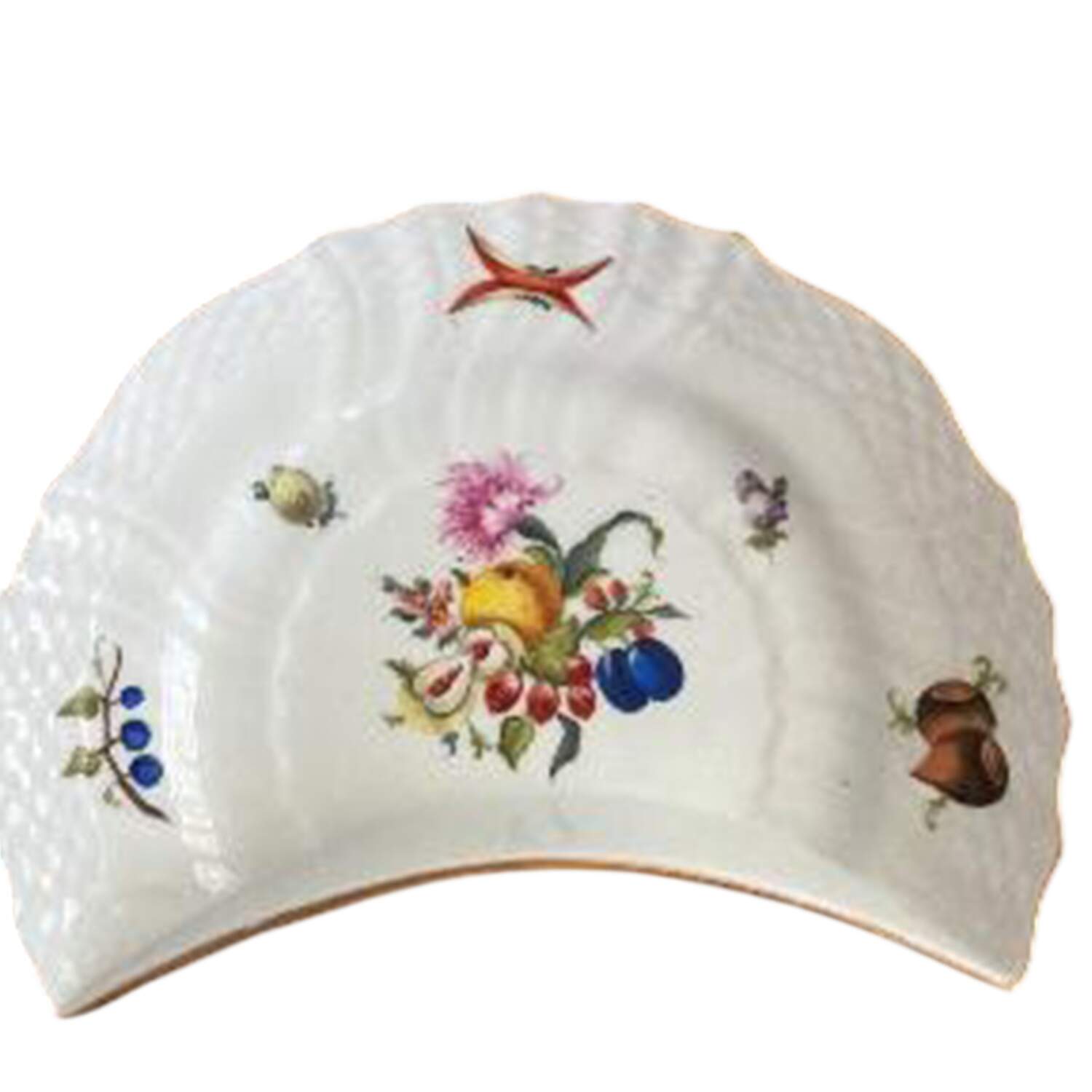 Fruits & Flowers (BFR) Crescent Salad Plate by Herend-1