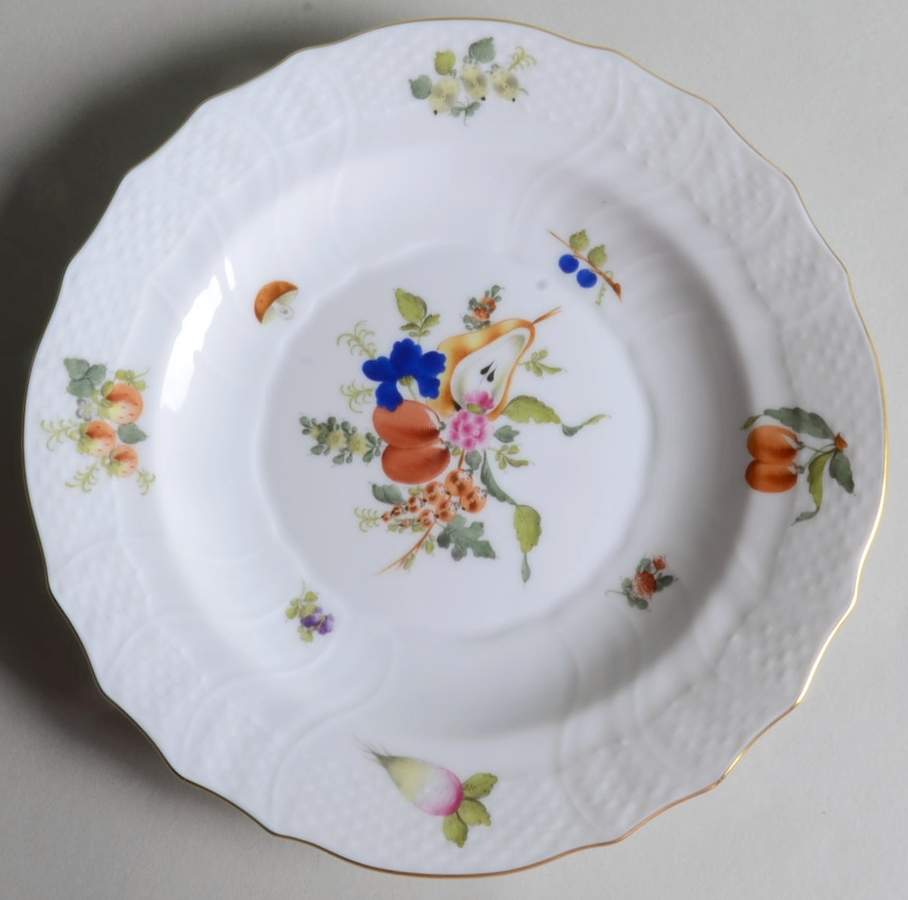 Fruits & Flowers (BFR) Salad Plate by Herend-1