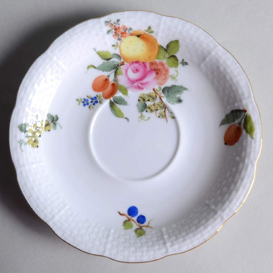 Fruits & Flowers (BFR) Saucer for Flat Cup by Herend-1