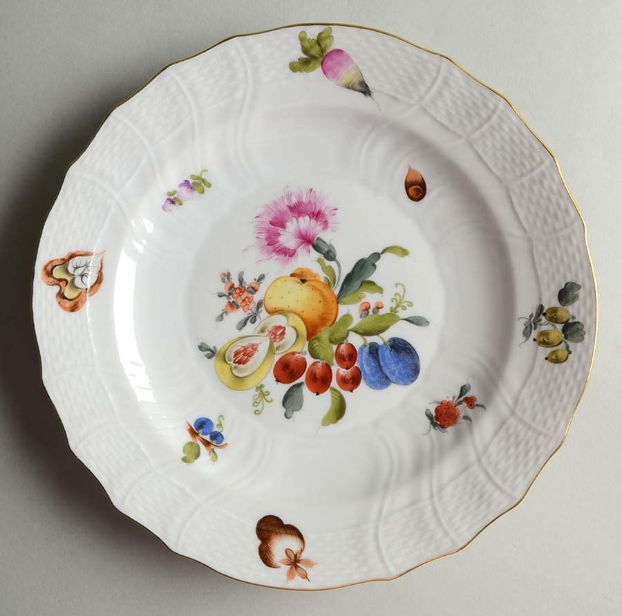 Fruits & Flowers (BFR) Luncheon Plate by Herend-1