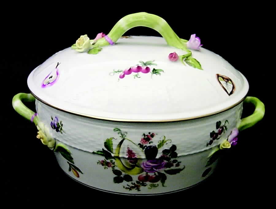 Fruits & Flowers (BFR) Round Covered Vegetable by Herend-1