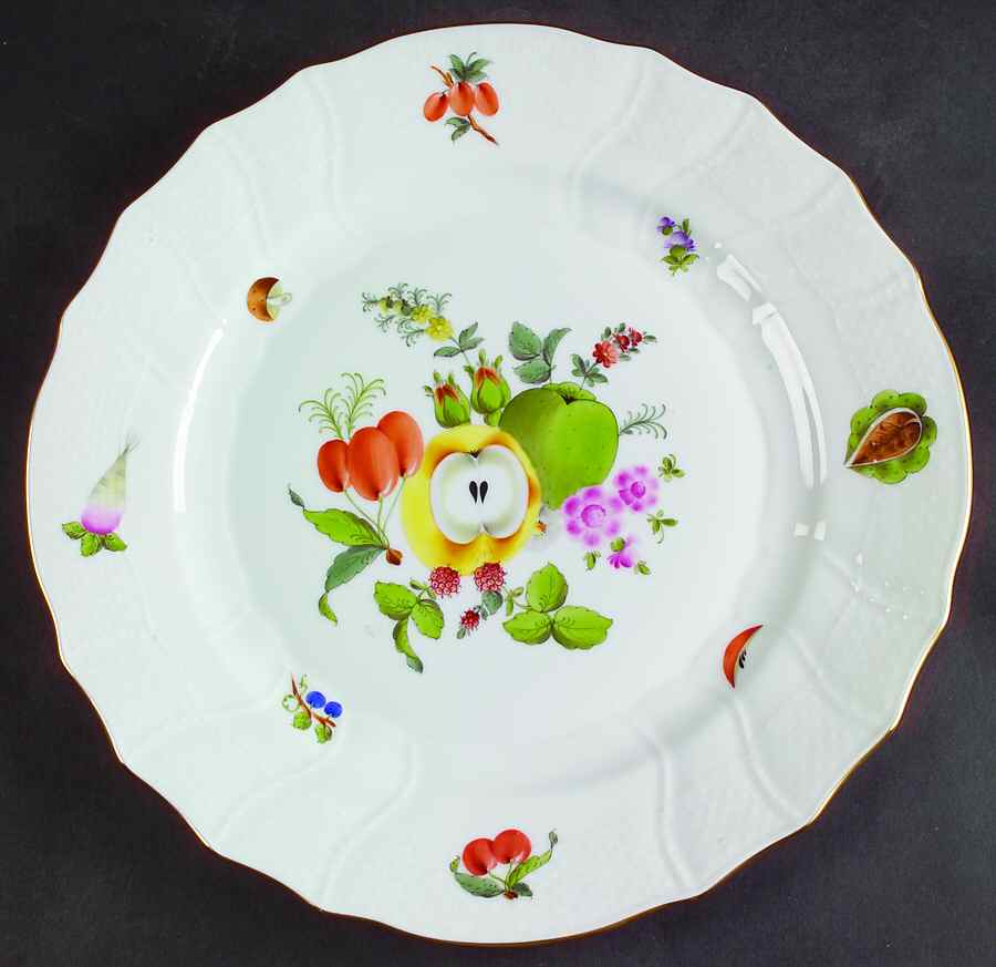Fruits & Flowers (BFR) Dinner Plate by Herend-1