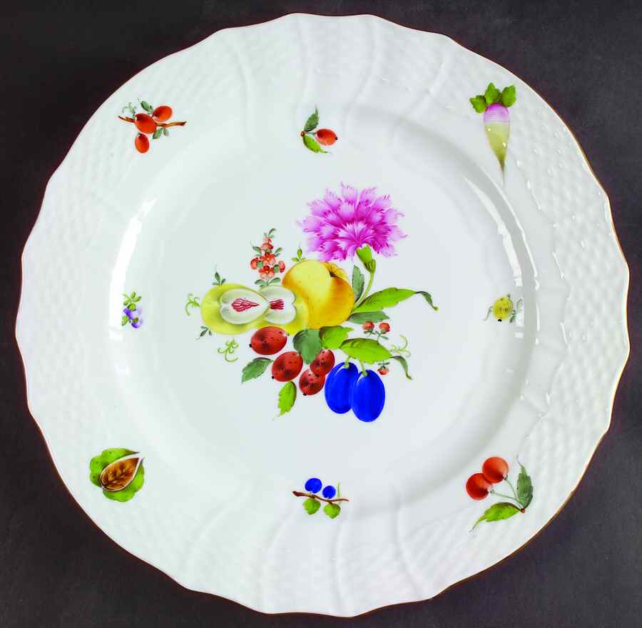 Fruits & Flowers (BFR) Service Plate (Charger) by Herend-1