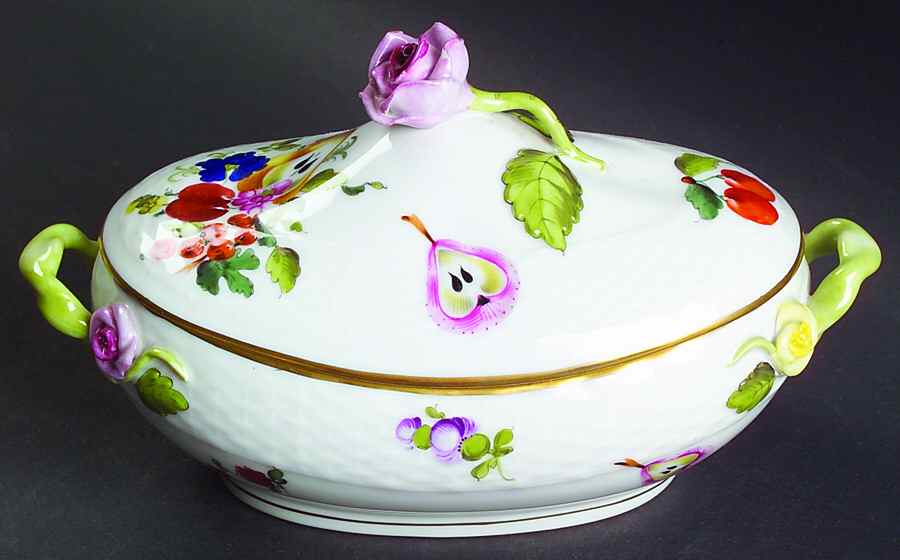 Fruits & Flowers (BFR) Medium Candy Box by Herend-1