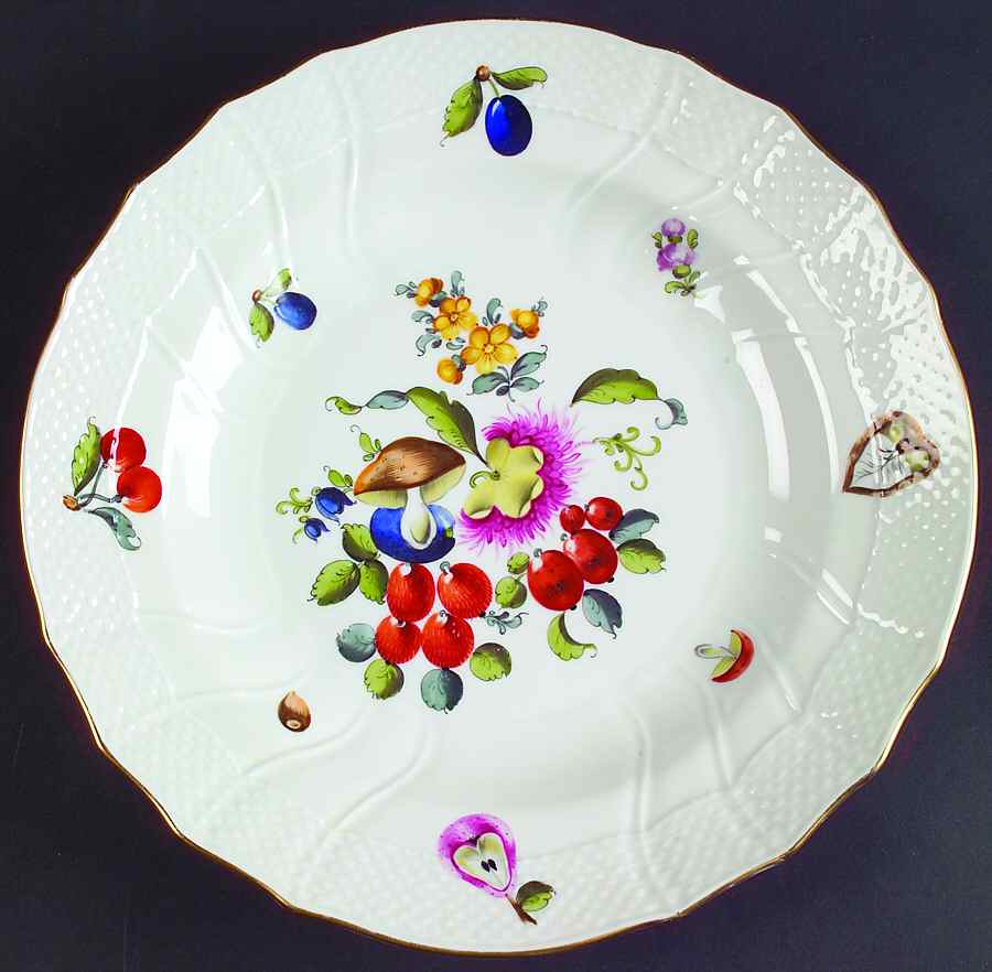 Fruits & Flowers (BFR) Dinner Plate by Herend-1