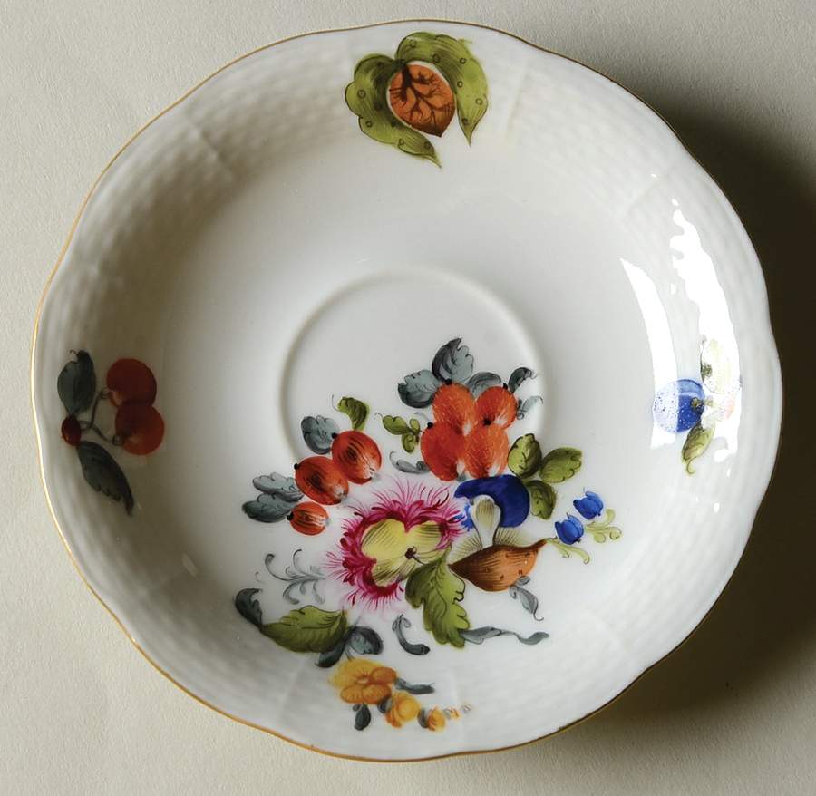 Fruits & Flowers (BFR) Saucer for Demitasse Cup by Herend-1