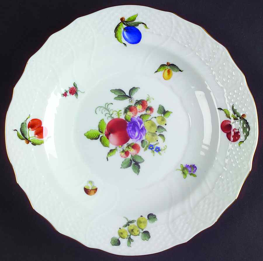 Fruits & Flowers (BFR) Salad Plate by Herend-1