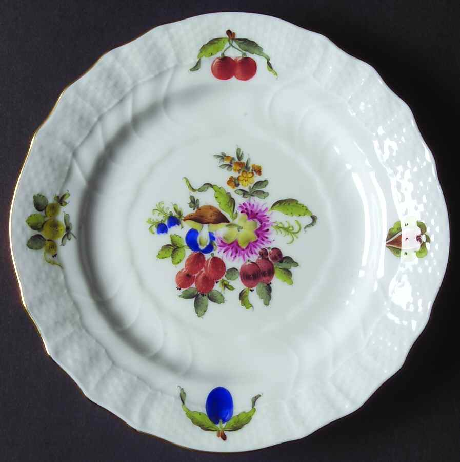 Fruits & Flowers (BFR) Bread & Butter Plate by Herend-1