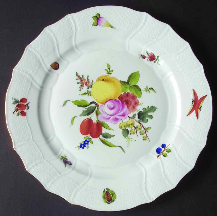 Fruits & Flowers (BFR) Dinner Plate by Herend-1