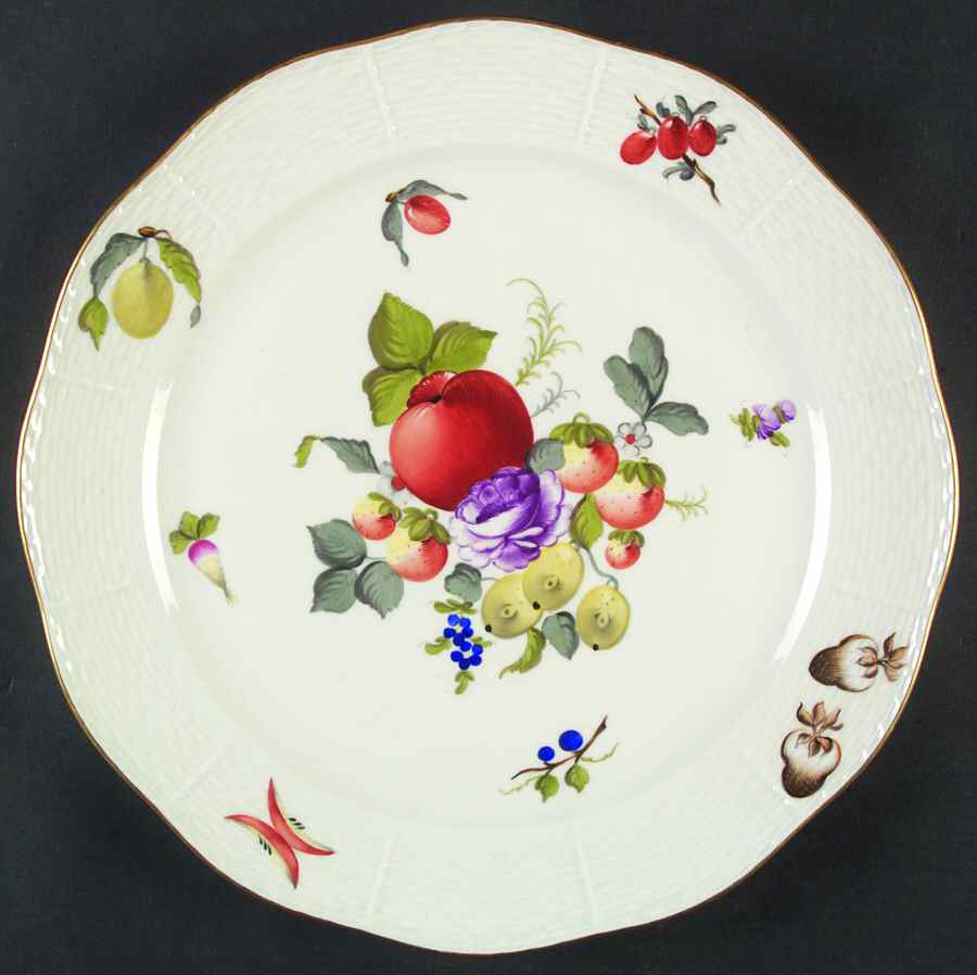 Fruits & Flowers (BFR) 11" Chop Plate (Round Platter) by Herend-1