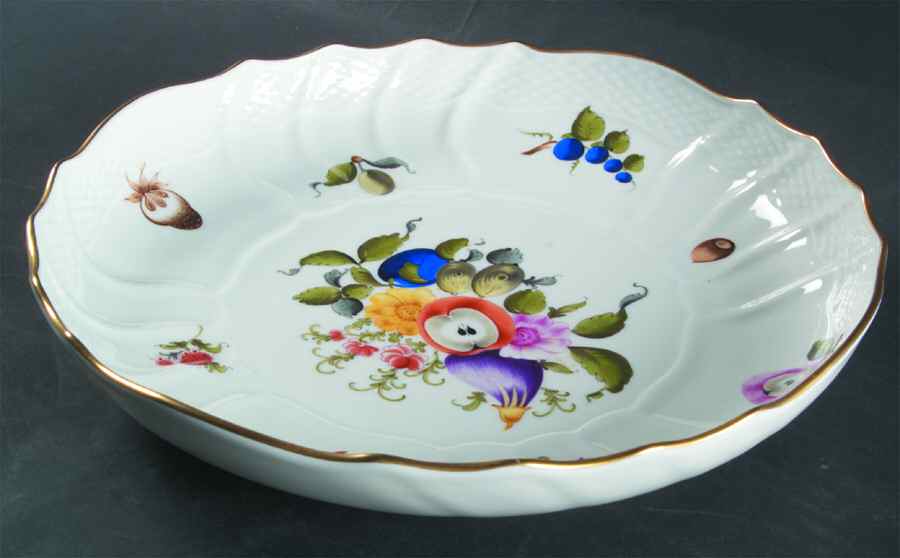 Fruits & Flowers (BFR) 10" Round Vegetable Bowl by Herend-1