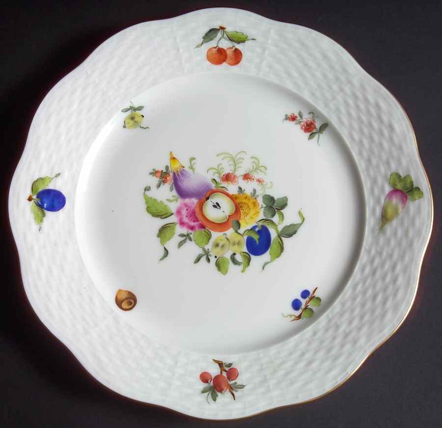 Fruits & Flowers (BFR) Salad Plate by Herend-1