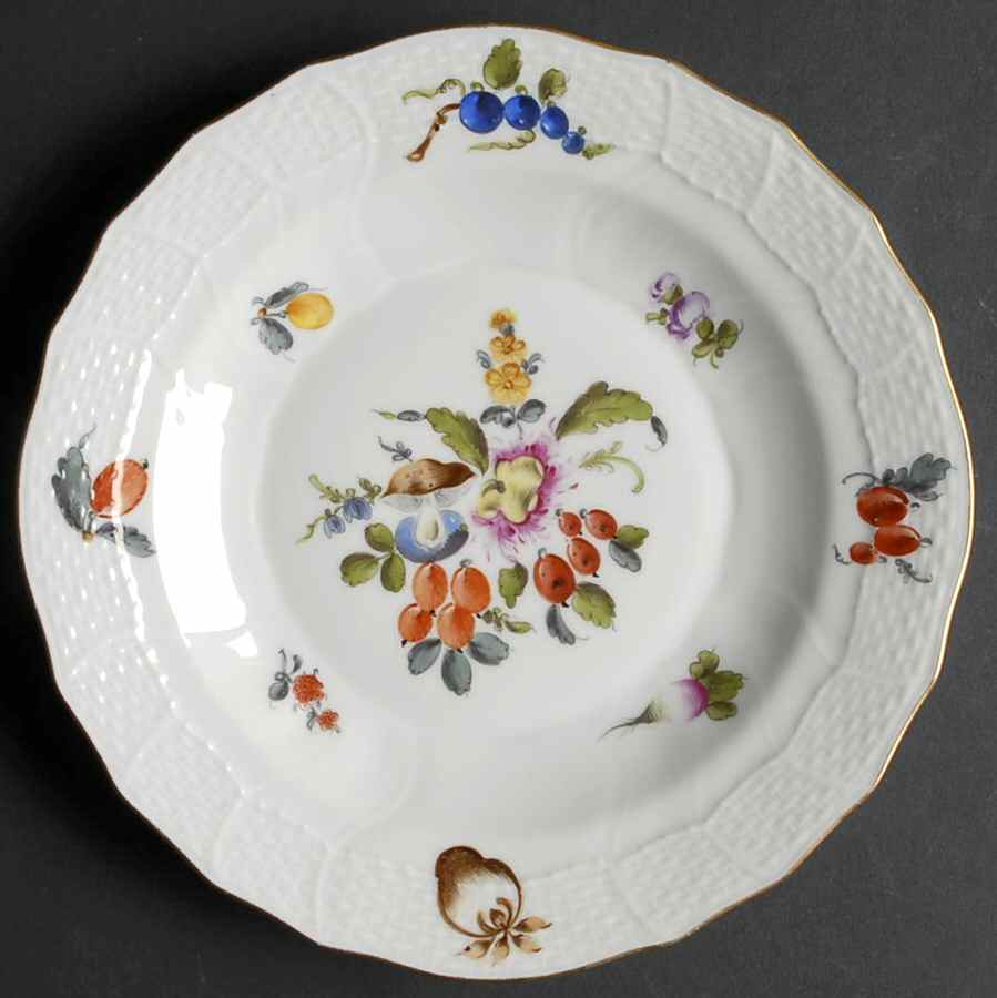 Fruits & Flowers (BFR) Dessert/Pie Plate by Herend-1