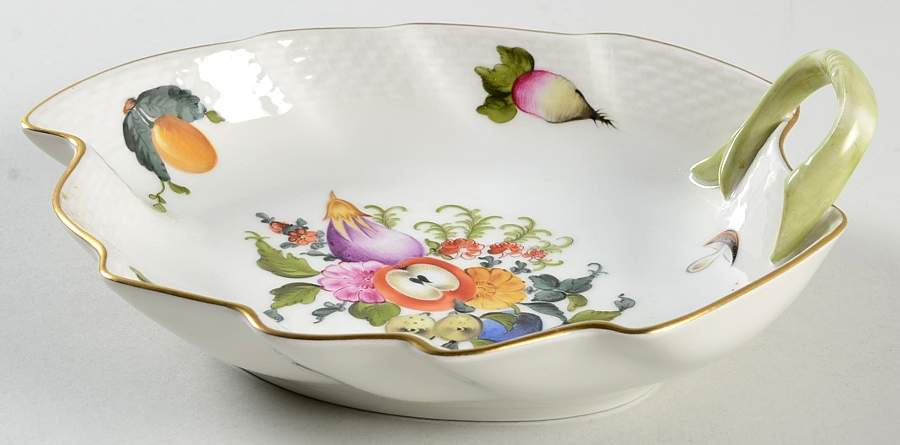 Fruits & Flowers (BFR) 7" Leaf Dish by Herend-1