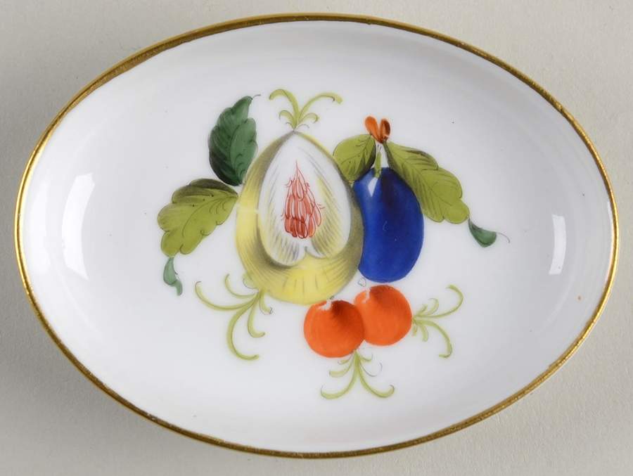 Fruits & Flowers (BFR) 3" Oval Ashtray by Herend-1