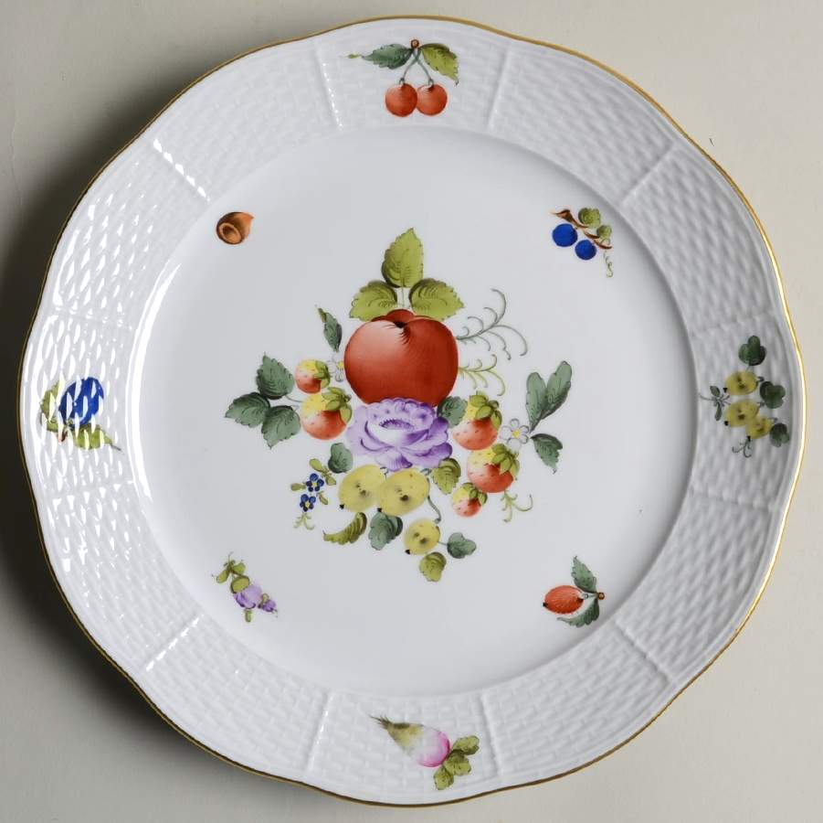 Fruits & Flowers (BFR) Dinner Plate by Herend-1