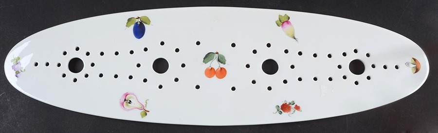 Fruits & Flowers (BFR) Strainer for 24" Fish Platter by Herend-1