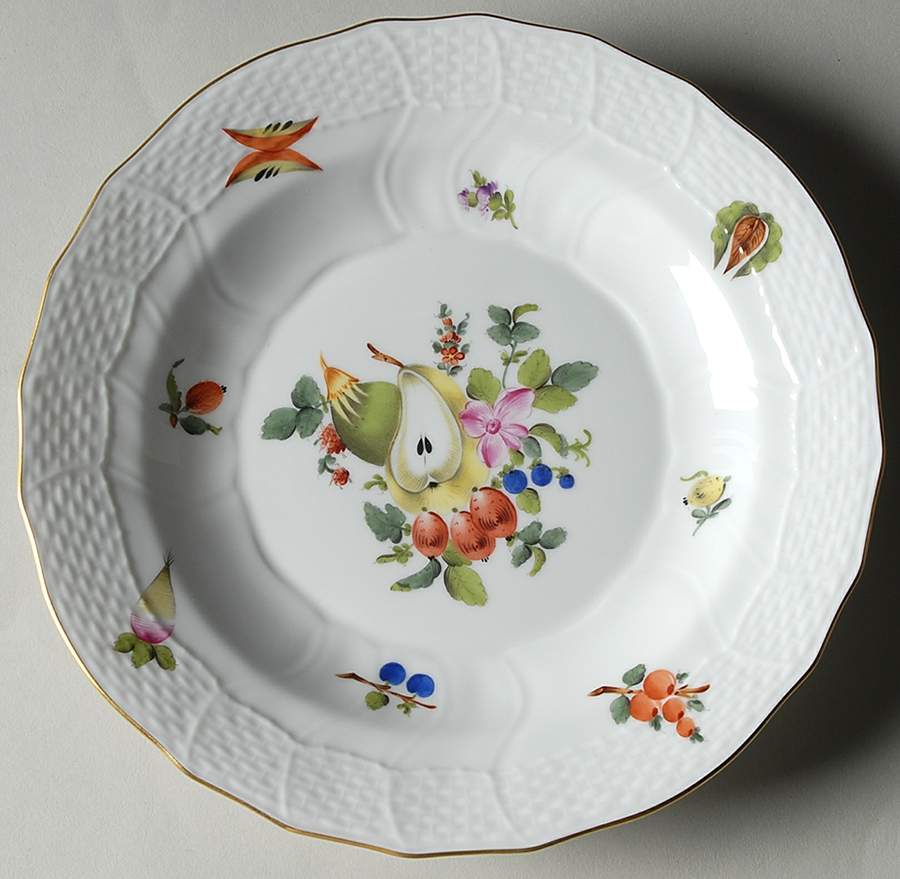 Fruits & Flowers (BFR) Dessert/Pie Plate by Herend-1